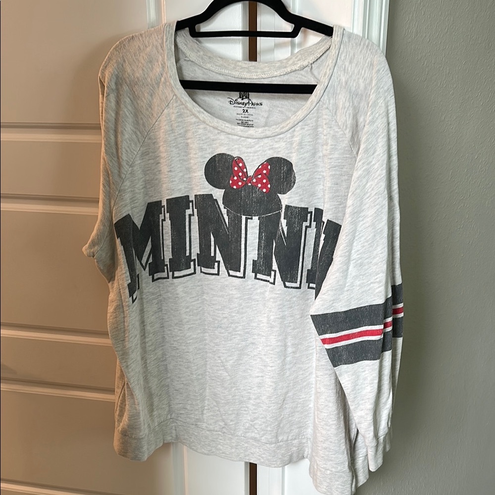 Disney Minnie Mouse Gray Long Sleeve Top
